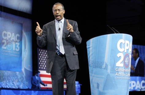 Dr. Benjamin Carson, director of Pediatric Neurosurgery at Johns Hopkins School of Medicine, delivers remarks to the Conservative Political Action Conference (CPAC) in National Harbor, Maryland Photo:REUTERS/Jonathan Ernst 