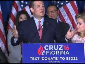 Texas U.S. Senator suspends campaign for President in Indiana May 3, 2016